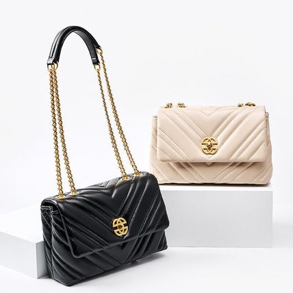 Women Stylish Leather Casual Chain Strap Shoulder Bag