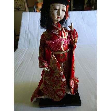 Japanese Kimono Geisha Doll - WWII Era Doll - brought home by soldier - Antique