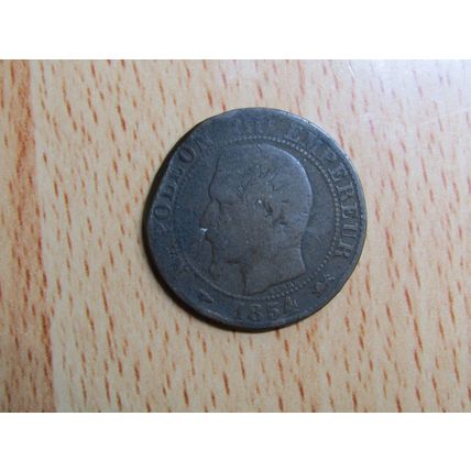 France 1854D Napoleon III 5 Centimes Coin