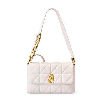 Genuine Leather Women Shoulder Bag Vintage Crossbody Purse Handbag White
