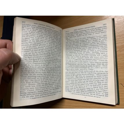 1902 "THE FRENCH REVOLUTION A HISTORY" THOMAS CARLYLE ANTIQUE LEATHER BOOK (P3)