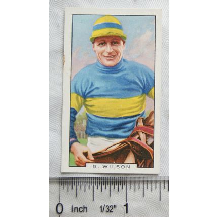 1936 Gallaher Famous Jockeys No. 36 G. Wilson