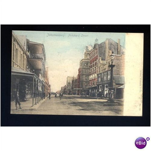 South Africa JOHANNESBURG Pritchard Street Postcard by B.F.Co (136)
