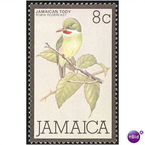 Jamaica 1980 8c Jamaican Tody Bird Unmounted Mint NHM SG 467 Sc 471