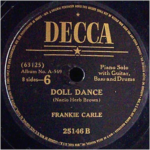 Decca 78 #25146 "The Wedding Of The Painted Doll" & "Doll Dance" - Frankie Carle