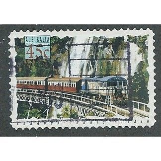 AUS 1993 45c (S/A) 'TRAINS- KURANDA' FINE USED (EBID35-782)