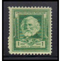 864 1c Henry Longfellow Fine MNH KA2477