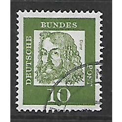 GERMANY BERLIN 1961 FAMOUS GERMANS 10pf GREEN DURER SG B197 FINE USED#4