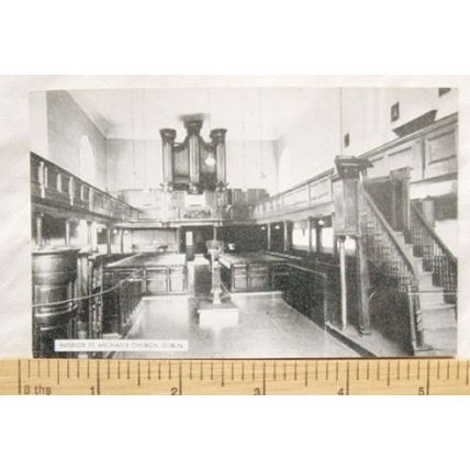 1957 postcard Interior St Michans Church, Dublin