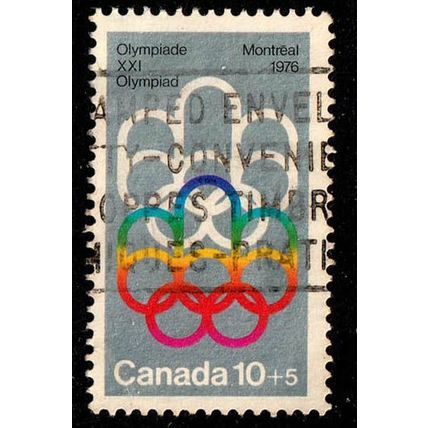 Canada 1974 Sport Olympic Games 10c + 5c Used Stamp