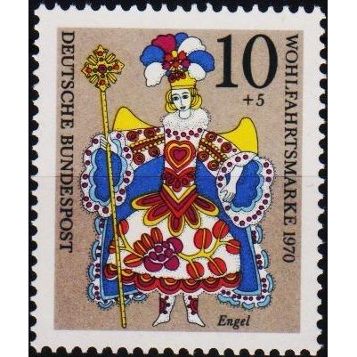 Germany. 1970 10pf+5pf S.G.1563 Unmounted Mint