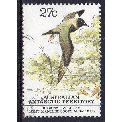 AAT 1983 Regional Wildlife - Light-mantled Sooty Albatross 27c Used