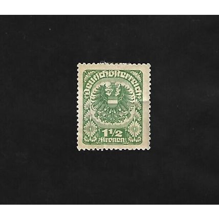 AUSTRIA STAMP - 1 1/2 KRONEN. #AUS/EU/15