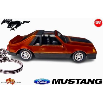 RARE KEYCHAIN 1979~1990 RED FORD MUSTANG T-TOP ROOF Ltd Ed.