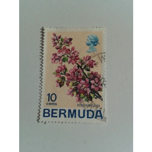 BERMUDA 1970 FLOWERS Bougainvillea 10c