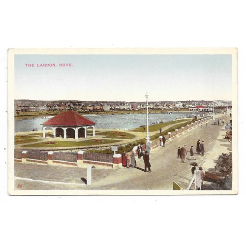 NICE PRINTED POSTCARD OF THE LAGOON HOVE SUSSEX (3495)