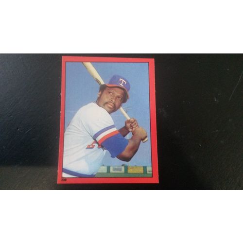 1982 Topps Stickers Card # 239 Al Oliver Excellent (5) Texas Rangers