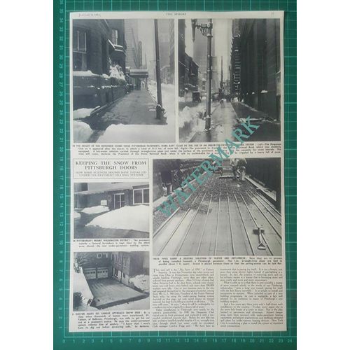 X661) Pittsburgh USA Under Pavement Heating Dr Fabian Duquesne Club 1951 Clip
