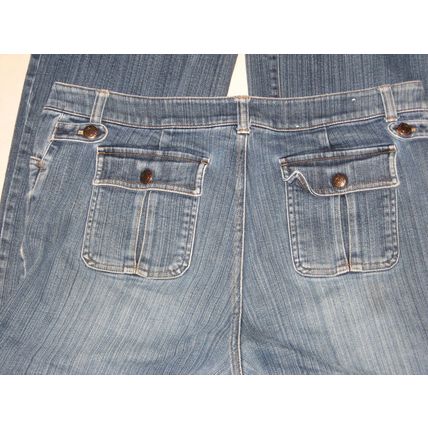 Womens Izod Blue Jeans 14 Distressed Color 37 Waist