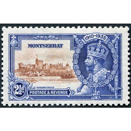 Montserrat 1935 2½d brown & deep blue SG 96 unused