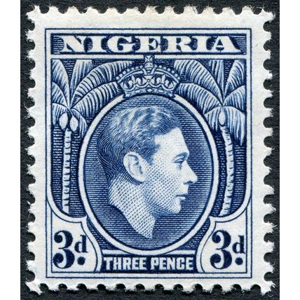 Nigeria 1938 3d blue SG 53 unused