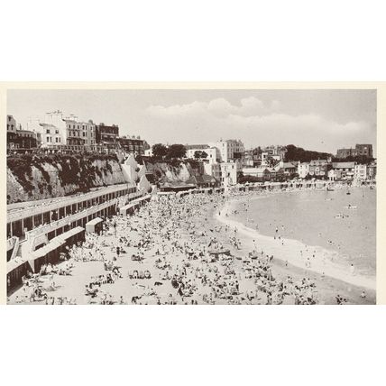 Bathing Veranda and Sands, Broadstairs Kent Postcard (Ken77991)