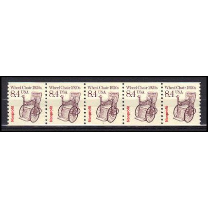 2256 8.4c Wheel Chair Very Fine MNH Dry Gum PNC 1/5 X3081