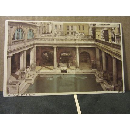 THE ROMAN BATHS, BATH.SOMERSET. unused vintage postcard by Sweetman =