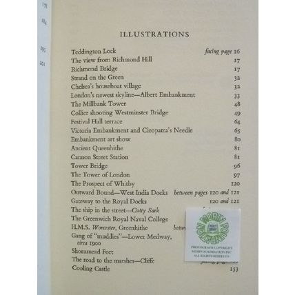 PORTRAIT OF LONDON RIVER TIDAL THAMES TEDDINGTON SEA CRACKNELL 1st EDITION HCDJ