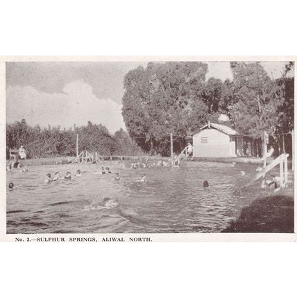Sulphur Springs Swimming Pool Aliwal North South Africa Postcard