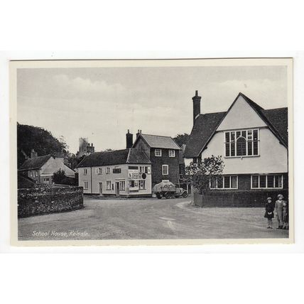 School House Kelsale Postcard Suffolk