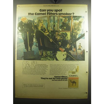 1975 Camel Cigarettes Ad - Can you spot the Camel Filters smoker?
