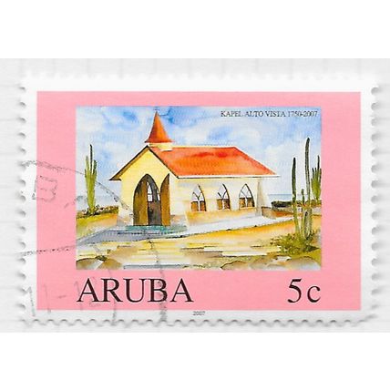 ARUBA CHURCH USED KAPEL TOP VIEW ALTO VISTA