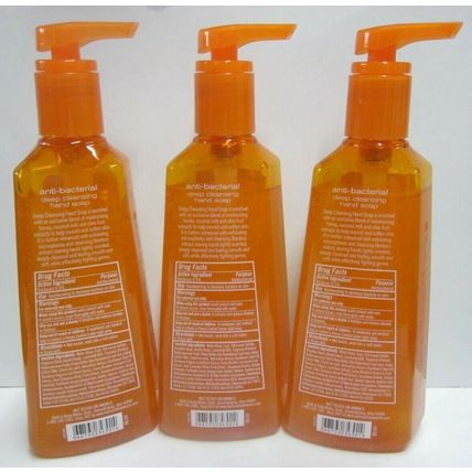 3 Bath & Body Works Hand Soap 8 oz Deep Cleansing Mandarin Blossom