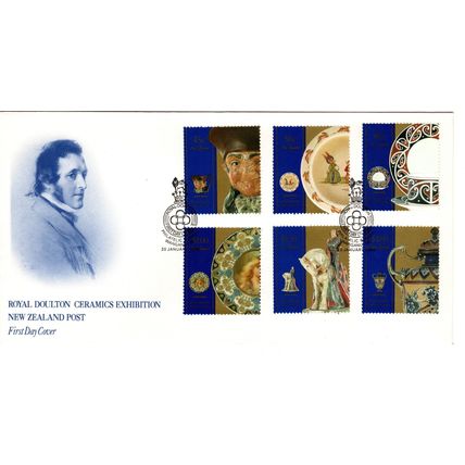 New Zealand 1993 Royal Doulton Ceramics,First Day cover