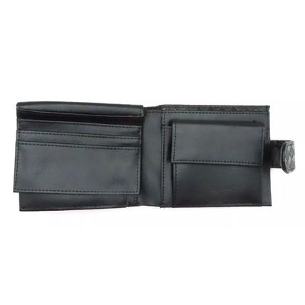 Black Mock Croc Pattern Wallet 10 CM Mens Comes Boxed Gift Fathers Day Notes