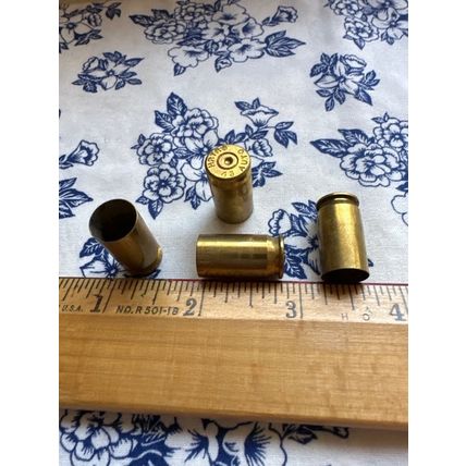 4 Pieces of Brass 45 Pistol Bullet Casings Mixed Headstamp For DIY Crafts