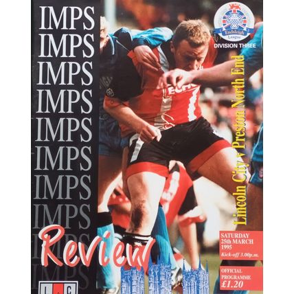 Lincoln City v Preston 1994/95 DAVID BECKHAM Rookie Season