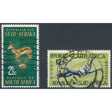 75ᵗʰ Anniv of South African Rugby Board - South Africa 1964 - F H - SG 252/3 (C)