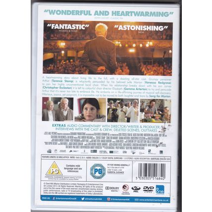 Song For Marion. DVD. Gemma Arterton. Terence Stamp. Vanessa Redgrave.