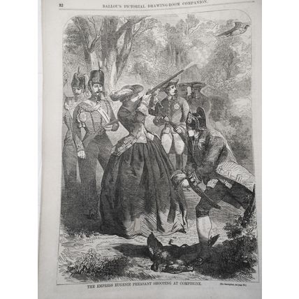 Ballou's Pictorial January 10, 1857. Mississippi; Empress Eugenie hunting, etc