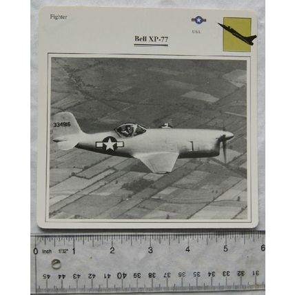 Bell XP-77 - USA - Fighter - Collectors Club Card