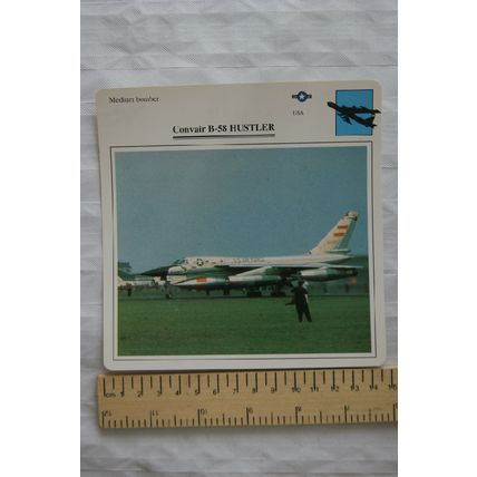 Convair B-58 Hustler - USA - Medium Bomber - Collectors Club Card