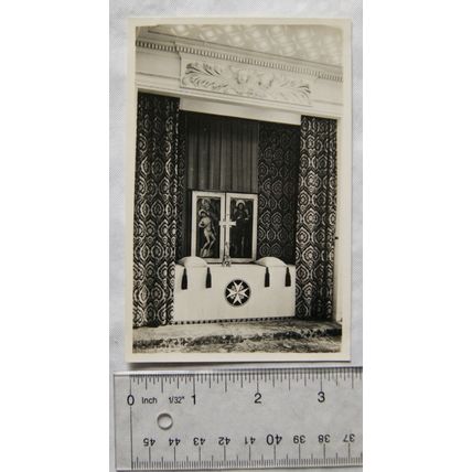 vintage postcard Grand Priory Church, Clerkenwell, London - The Reredos