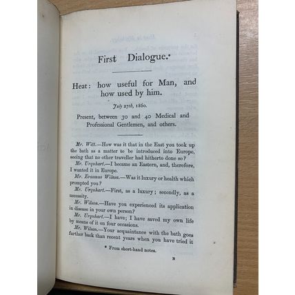 RARE* 1865 1ST ED "MANUAL OF THE TURKISH BATH" SIR JOHN FIFE ANTIQUE BOOK (P4)