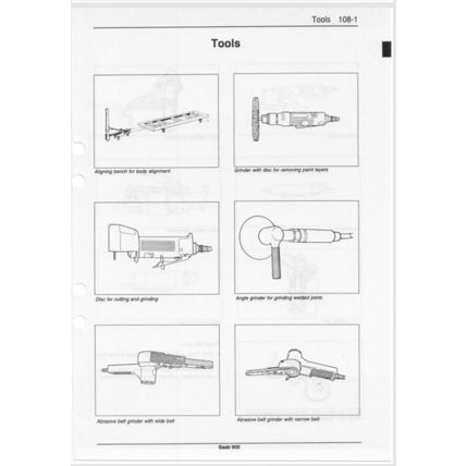 Saab 900 Body Repairs Workshop Manual 1993 199321149 PDF