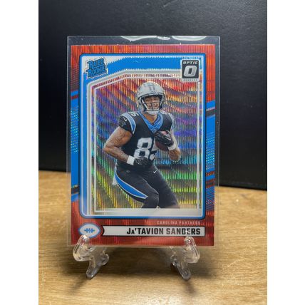 2024 Donruss Optic Rate Rookies Preview Holo Ja'Tavion Sanders Red Pandora #317