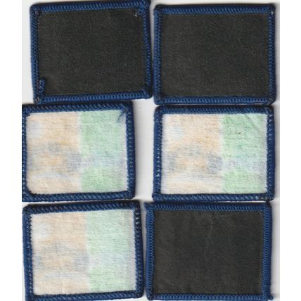 Scout Badges - 6 x Partnership - 3 x White/3 x Black Backs (BY248)
