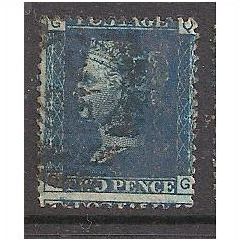 victoria 2d blue plate 13 check gq cv £22 g/fu