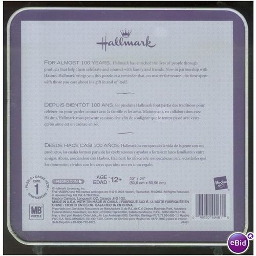 2002 Hasbro Hallmark 1000 PC Puzzle in Tin Sealed